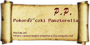 Pokoráczki Pasztorella névjegykártya